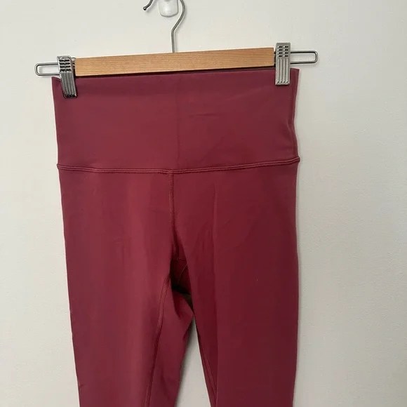 Lululemon Align Pant II 25" Misty Merlot High-Rise 4 Tights Yoga Pink Nulu 2019 - Picture 8 of 12